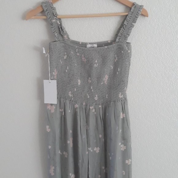 Wilfred Gray Floral Jumpsuit - Picture 1 of 7